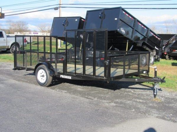Premier 7 x 14 Landscape Utility Trailer – Mesh Sides & ATV Ramp - Image 2