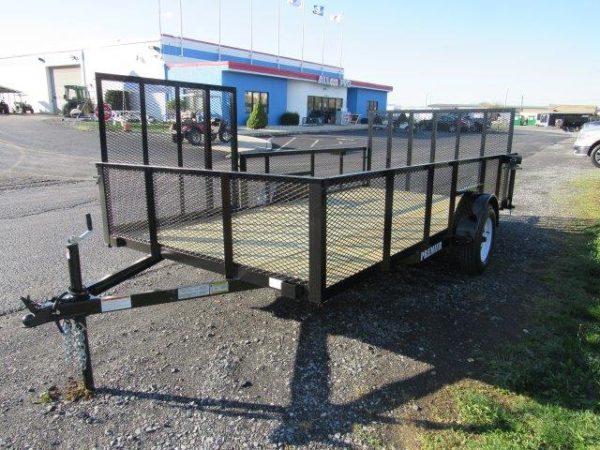 Premier 7 x 14 Landscape Utility Trailer – Mesh Sides & ATV Ramp - Image 4
