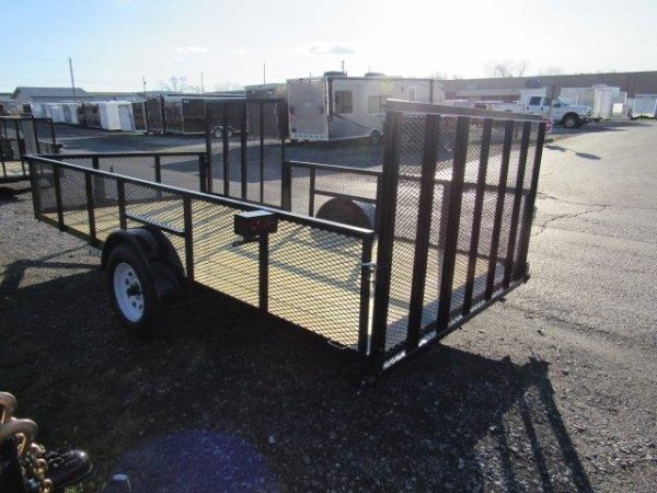 Premier 7 x 14 Landscape Utility Trailer – Mesh Sides & ATV Ramp - Image 5