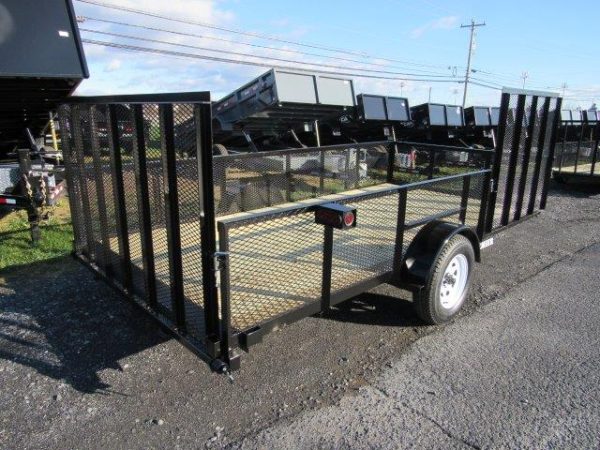 Premier 7 x 14 Landscape Utility Trailer – Mesh Sides & ATV Ramp - Image 3