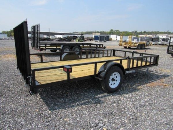 Premier 7 x 14 Landscape Utility Trailer – Removable Side ATV Ramps - Image 5