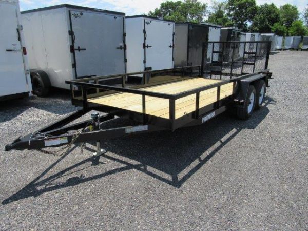 Premier 7 x 16 Landscape Utility Trailer – Rear Ramp Gate - Image 4