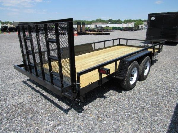 Premier 7 x 16 Landscape Utility Trailer – Rear Ramp Gate - Image 7