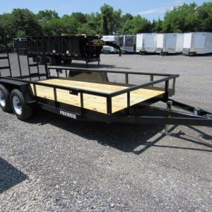 Premier 7 x 16 Landscape Utility Trailer – Rear Ramp Gate
