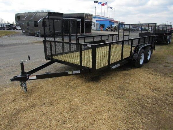 Premier 7 x 16 Landscape Utility Trailer – Mesh Sides & ATV Ramp - Image 4