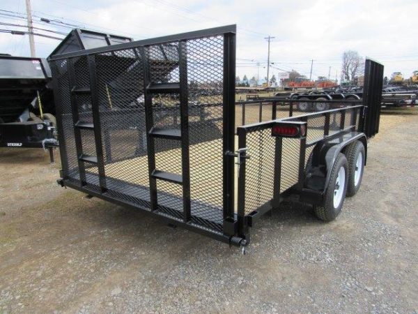 Premier 7 x 16 Landscape Utility Trailer – Mesh Sides & ATV Ramp - Image 5