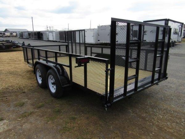 Premier 7 x 16 Landscape Utility Trailer – Mesh Sides & ATV Ramp - Image 7