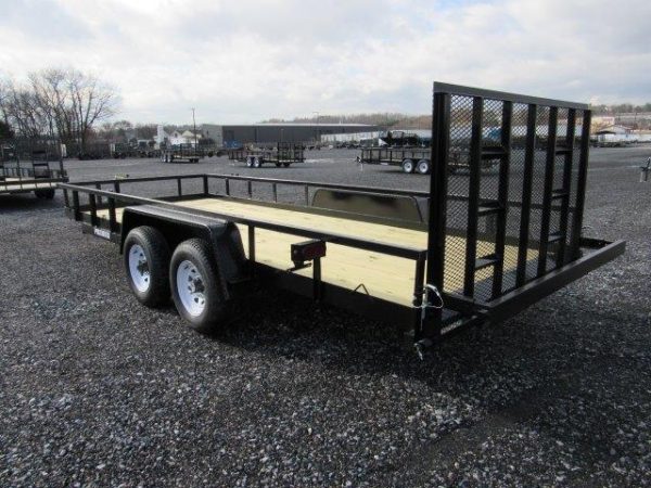 Premier 7 x 18 Landscape Utility Trailer – Rear Ramp Gate - Image 5