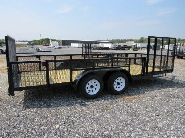 Premier 7 x 18 Landscape Utility Trailer – Mesh Sides & ATV Gate - Image 3