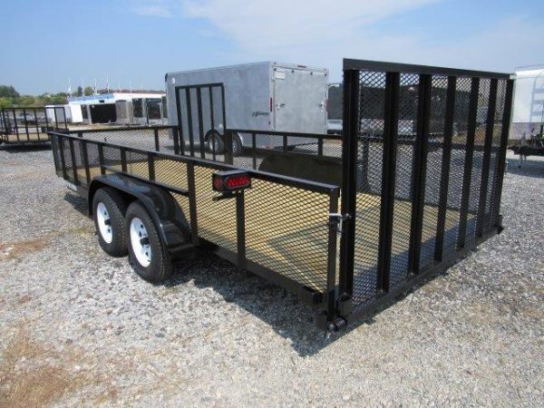 Premier 7 x 18 Landscape Utility Trailer – Mesh Sides & ATV Gate - Image 5