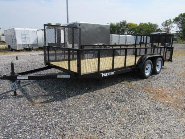 Premier 7 x 18 Landscape Utility Trailer – Mesh Sides & ATV Gate - Image 6