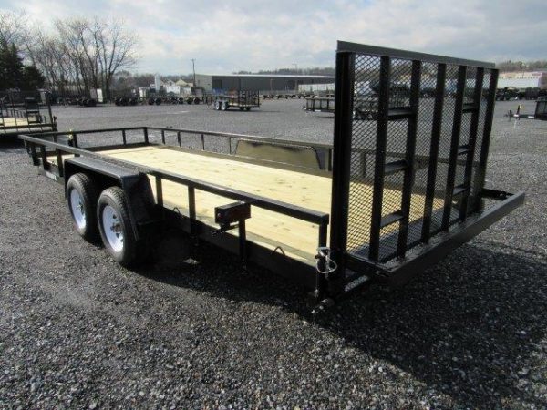 Premier 7 x 20 Landscape Utility Trailer – Rear Ramp Gate - Image 6