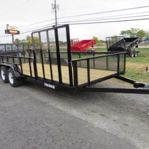 Premier 7 x 20 Landscape Utility Trailer – Mesh Sides & ATV Gate