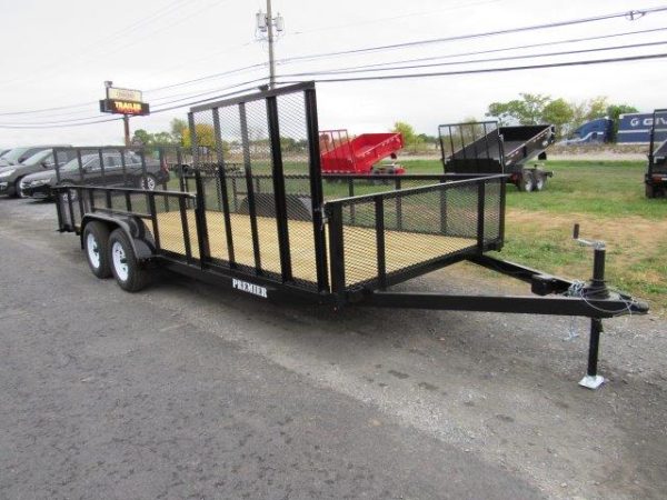 Premier 7 x 20 Landscape Utility Trailer – Mesh Sides & ATV Gate