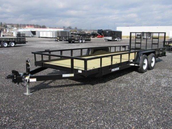 Premier 7 x 22 Landscape Utility Trailer – Rear Ramp Gate - Image 4