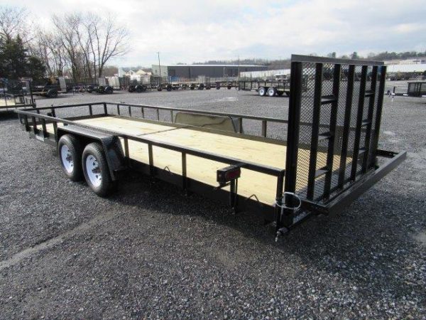 Premier 7 x 22 Landscape Utility Trailer – Rear Ramp Gate - Image 6