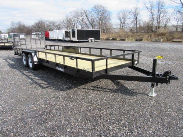 Premier 7 x 24 Landscape Utility Trailer – Rear Ramp Gate