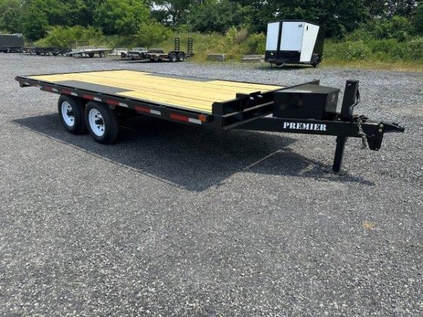 Premier 8.5 x 16 Deckover Equipment Trailer – Slide Out Ramps