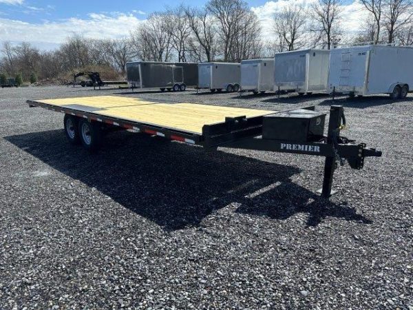 Premier 8.5 x 24 Deckover Equipment Trailer – Slide Out Ramps