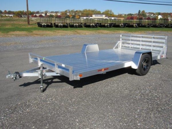 Sport Haven 7×14 Aluminum Utility Trailer – Open Sides