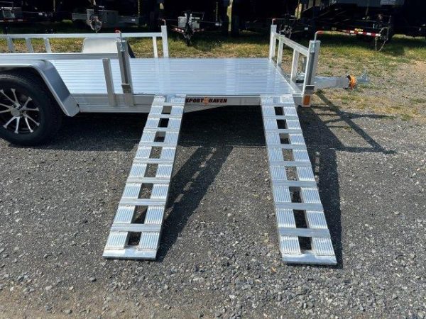 Sport Haven 7×14 Aluminum Utility Trailer – Side ATV Ramps - Image 6