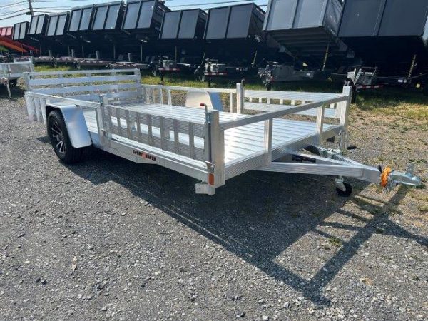 Sport Haven 7×14 Aluminum Utility Trailer – Side ATV Ramps