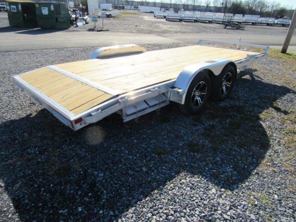 Sport Haven 7×18 Aluminum Car Trailer – Wood Deck - Image 3