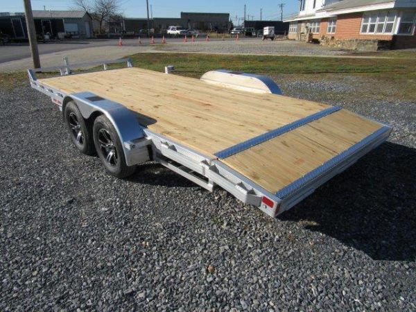 Sport Haven 7×18 Aluminum Car Trailer – Wood Deck - Image 5