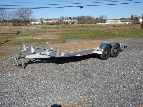 Sport Haven 7×18 Aluminum Car Trailer – Wood Deck - Image 4