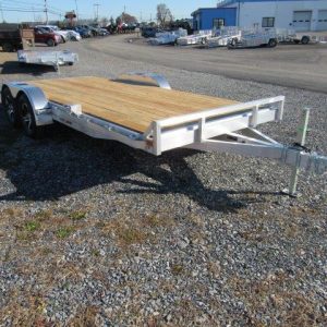 Sport Haven 7×18 Aluminum Car Trailer – Wood Deck