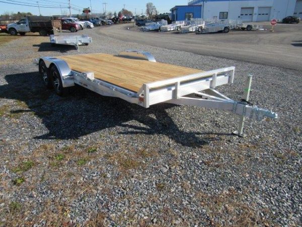 Sport Haven 7×18 Aluminum Car Trailer – Wood Deck