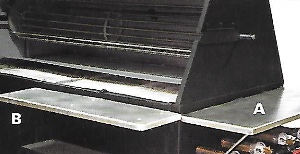 Side Mounted Serving Table