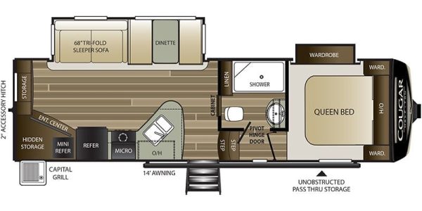 2019 Keystone Cougar 25RESWE - Image 31