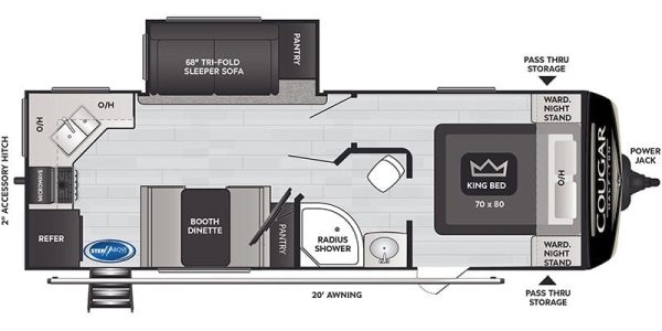 2022 Keystone Cougar Half-Ton 24SABWE - Image 31