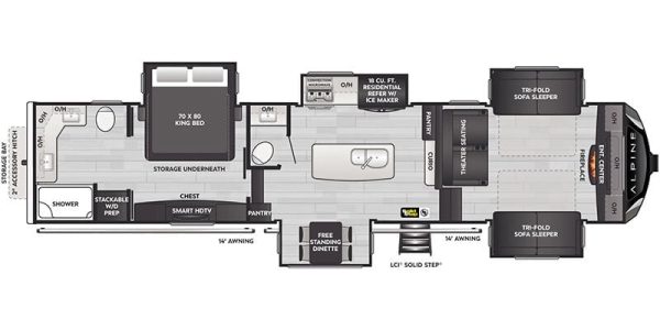 2025 Keystone Alpine 3700FL - Image 17