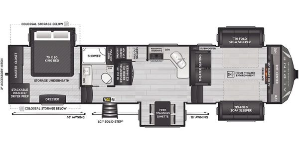 2025 Keystone Alpine Avalanche Edition 346FL - Image 14